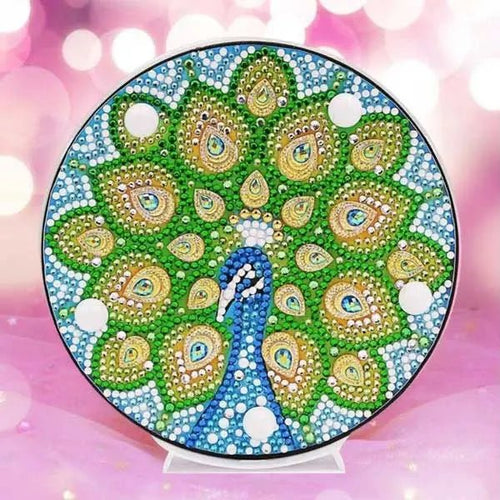 Diamond Painting LED Light Peacock