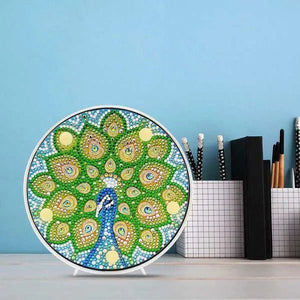 Diamond Painting LED Light Peacock