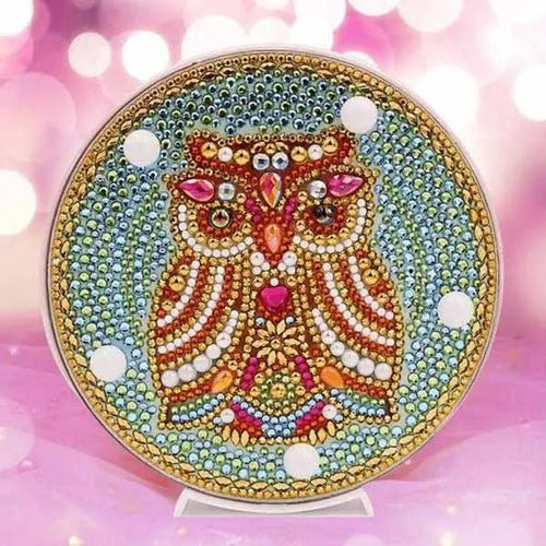 Diamond Painting LED Lamp Sleepy Owl