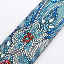 Load image into Gallery viewer, Diamond Painting Bookmark Blue Flowers