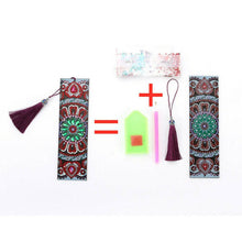 Load image into Gallery viewer, Diamond Painting Bookmark Flower with Heart