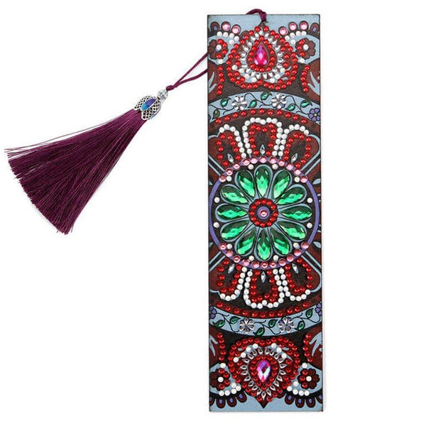 Diamond Painting Bookmark Flower with Heart