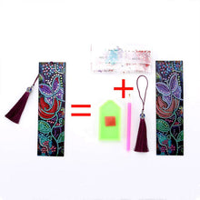 Load image into Gallery viewer, Diamond Painting Bookmark Flower with Butterfly