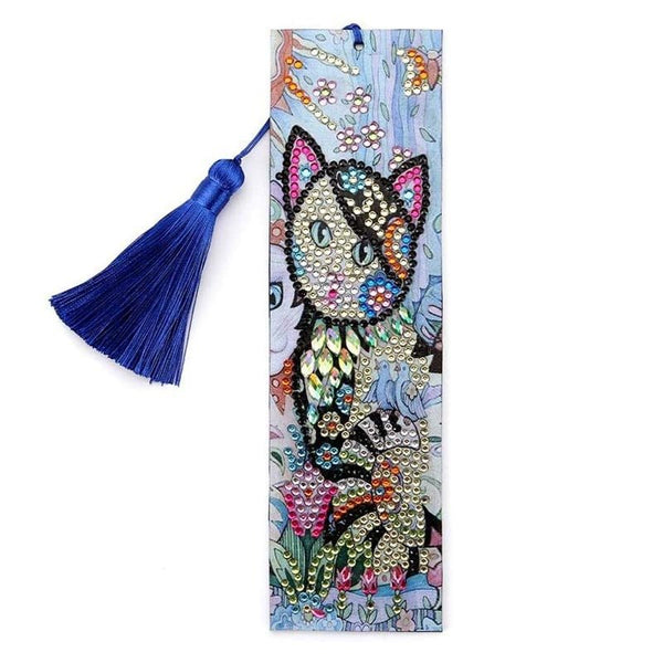 Diamond Painting Bookmark Cat