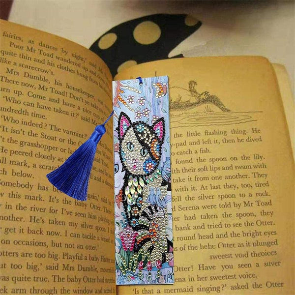 Diamond Painting Bookmark Cat