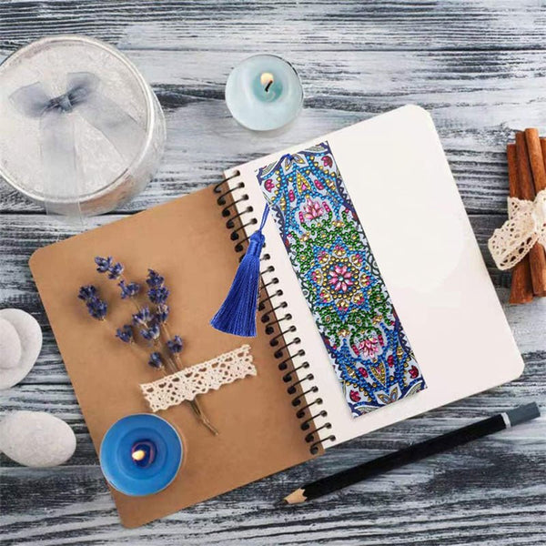 Diamond Painting Bookmark Mandala Flower