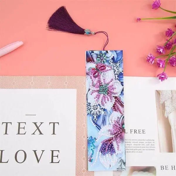 Diamond Painting Bookmark Pansy Flower