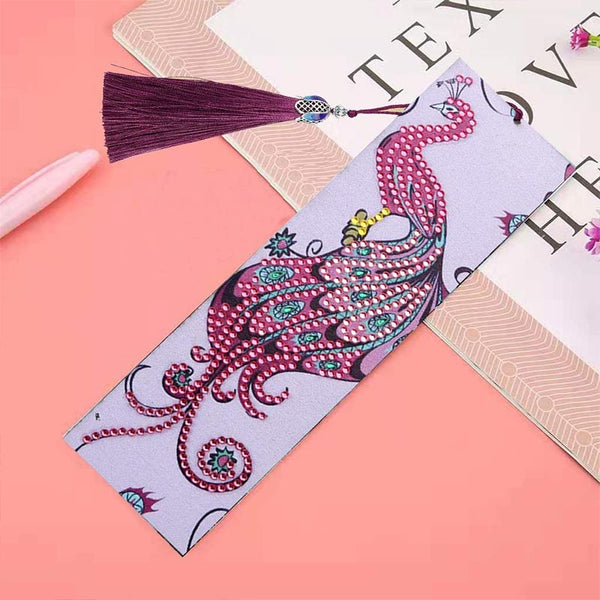 Diamond Art Bookmark Peacock