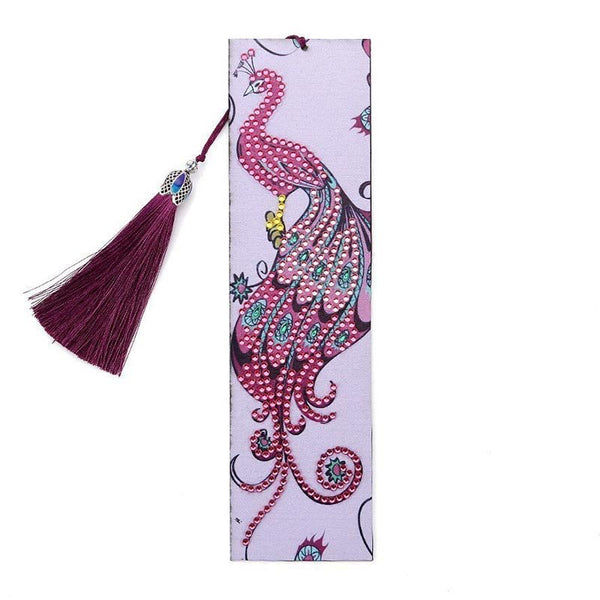 Diamond Art Bookmark Peacock
