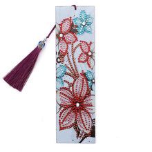 Load image into Gallery viewer, Diamond Painting Bookmark Red Flowers