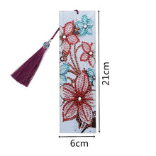 Load image into Gallery viewer, Diamond Painting Bookmark Red Flowers