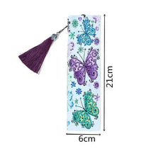 Load image into Gallery viewer, Diamond Painting Bookmark Butterflies