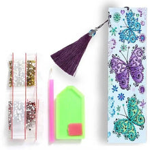Load image into Gallery viewer, Diamond Painting Bookmark Butterflies