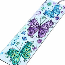 Load image into Gallery viewer, Diamond Painting Bookmark Butterflies