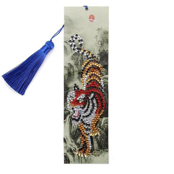Diamond Painting Bookmark Tiger