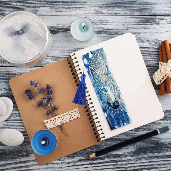 Diamond Painting Bookmark Wolf
