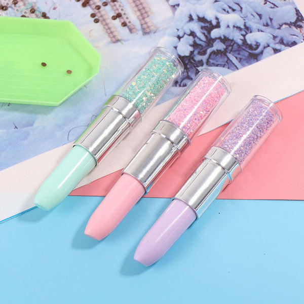 Diamond Painting lipstick with glitter 3 colors accessory