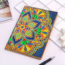 Load image into Gallery viewer, Diamond Painting Notebook Flower design