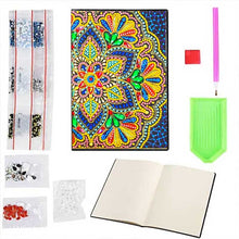 Load image into Gallery viewer, Diamond Painting Notebook Flower design