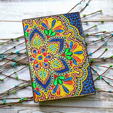 Load image into Gallery viewer, Diamond Painting Notebook Flower design