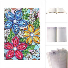 Load image into Gallery viewer, Diamond Painting Notebook Flowers design