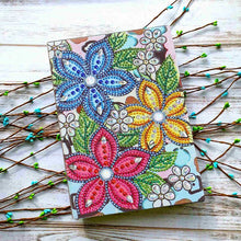 Load image into Gallery viewer, Diamond Painting Notebook Flowers design