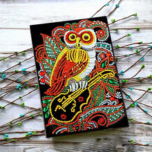 Load image into Gallery viewer, Diamond Painting Notebook Owl with Violin