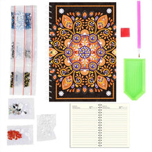 Load image into Gallery viewer, Diamond Painting Notebook with Mandala