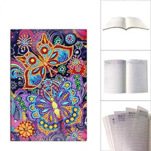Load image into Gallery viewer, Diamond Painting Notebook with Butterflies