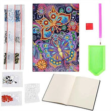 Load image into Gallery viewer, Diamond Painting Notebook with Butterflies