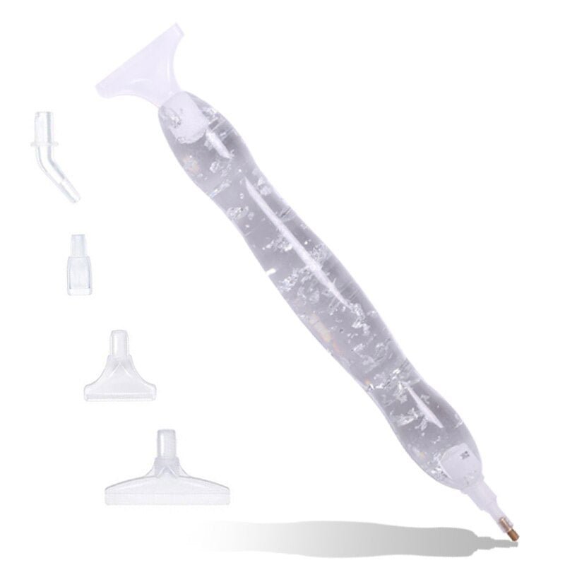 Diamond Painting Premium Ergonomic Pen Leaf Silver Accessory