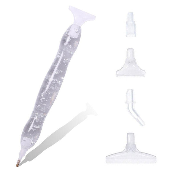 Diamond Painting Premium Ergonomic Pen Leaf Silver Accessory