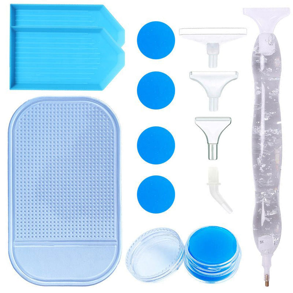 Diamond Painting Premium Ergonomic Pen Leaf Silver Accessory