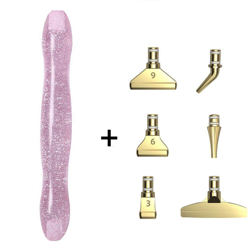 Diamond Painting Premium Pen Ergonomic Pink Glitter 5 Variants