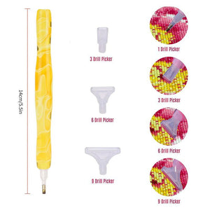 Diamond Painting Premium Pen Ergonomic Wave Yellow