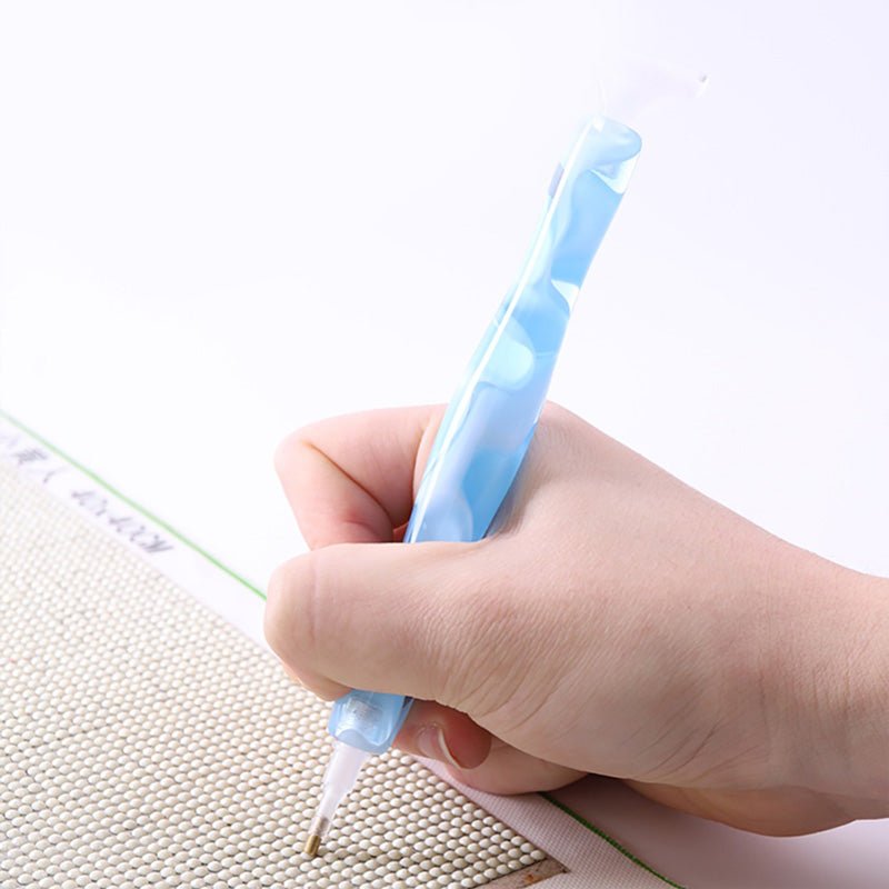 Diamond Painting Premium Pen Waves Light Blue 5 Variants