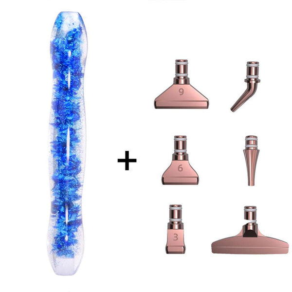 Diamond Painting Ergonomic Premium Pen Blue Flowers 5 Variants