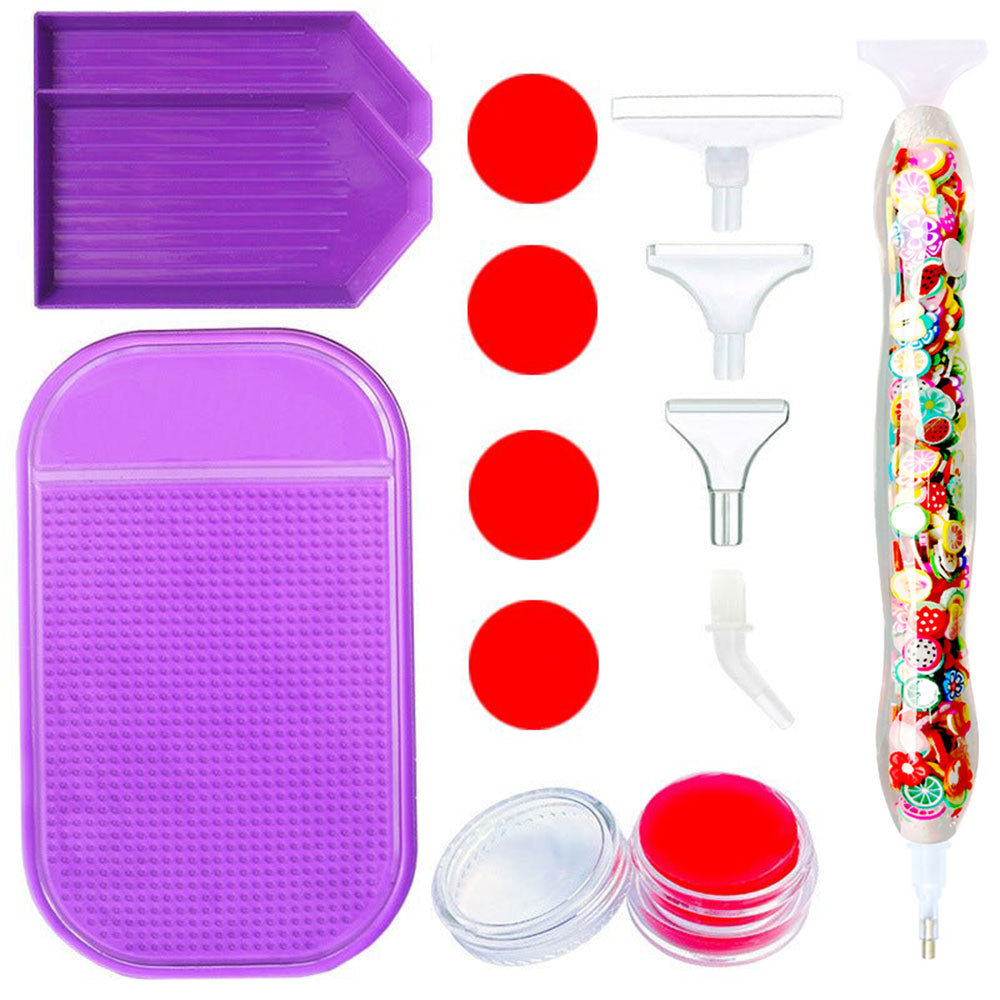 Diamond Painting Ergonomic Premium Pen Fruits 5 Variants