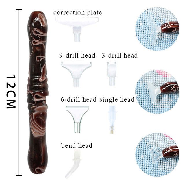 Diamond Painting Premium Pen Brown 5 Variations