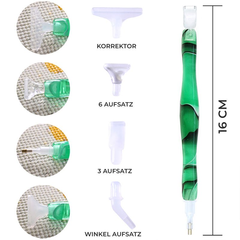 Diamond Painting Premium Pen Green 5 Variants