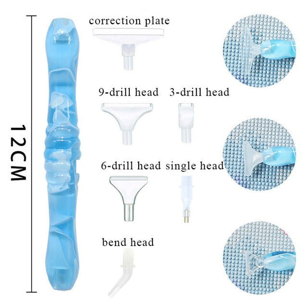 Diamond Painting Premium Pen Light Blue 5 Variants