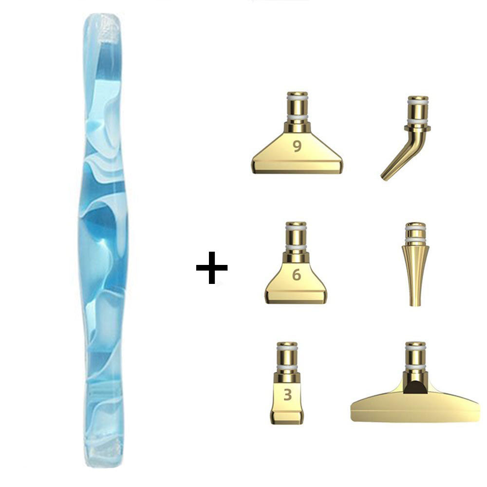 Diamond Painting Premium Pen Waves Light Blue 5 Variants