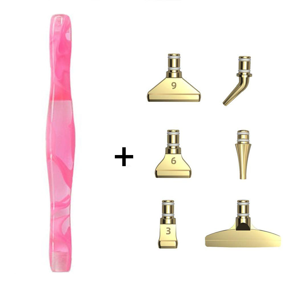 Diamond Painting Premium Pen Waves Pink 5 Variants