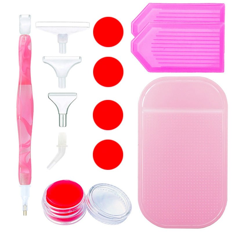 Diamond Painting Premium Pen Waves Pink 5 Variants