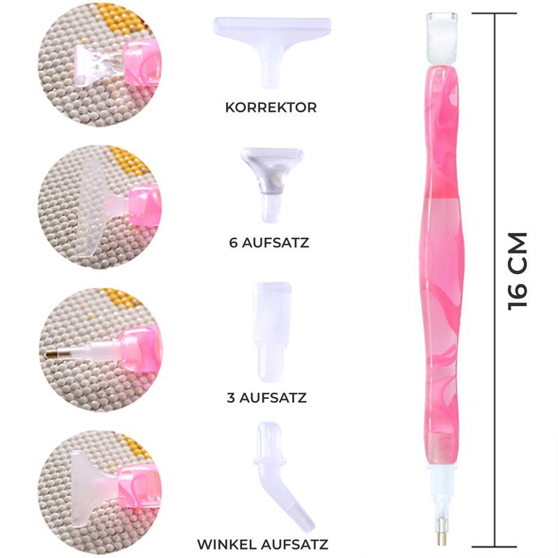 Diamond Painting Premium Pen Waves Pink 5 Variants