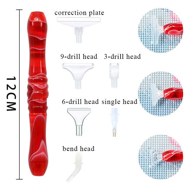 Diamond Painting Premium Pen Red 5 Variants
