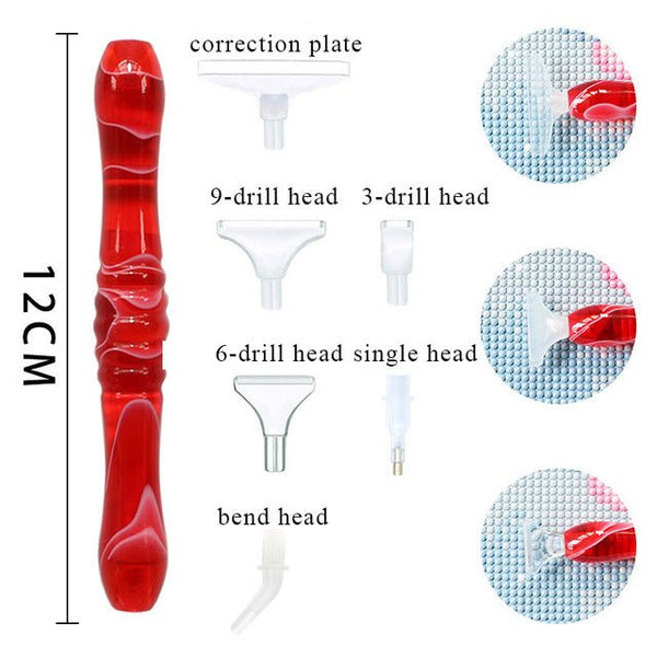 Diamond Painting Premium Pen Red 5 Variants