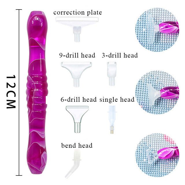 Diamond Painting Premium Pen Purple 5 Variants