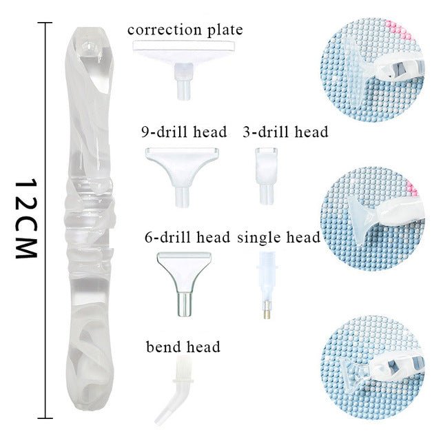 Diamond Painting Premium Pen White 5 Variations