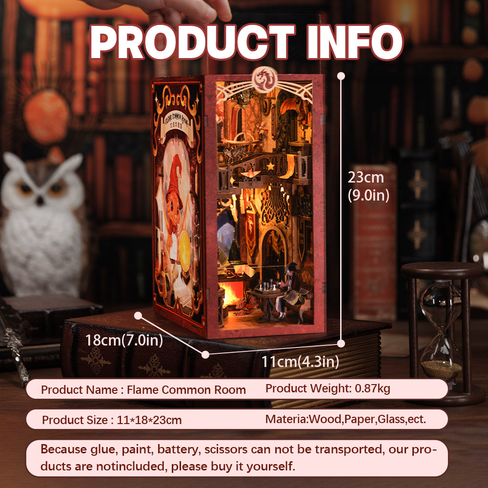 DIY Book Nook Kit - Flame Common Room